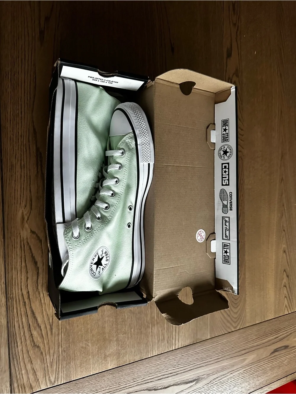 Converse High Top Sneakers Light Green with White